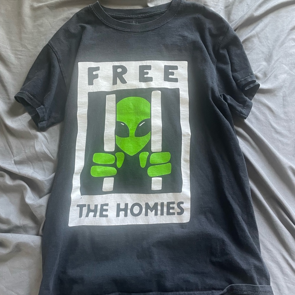 Two graphic tees